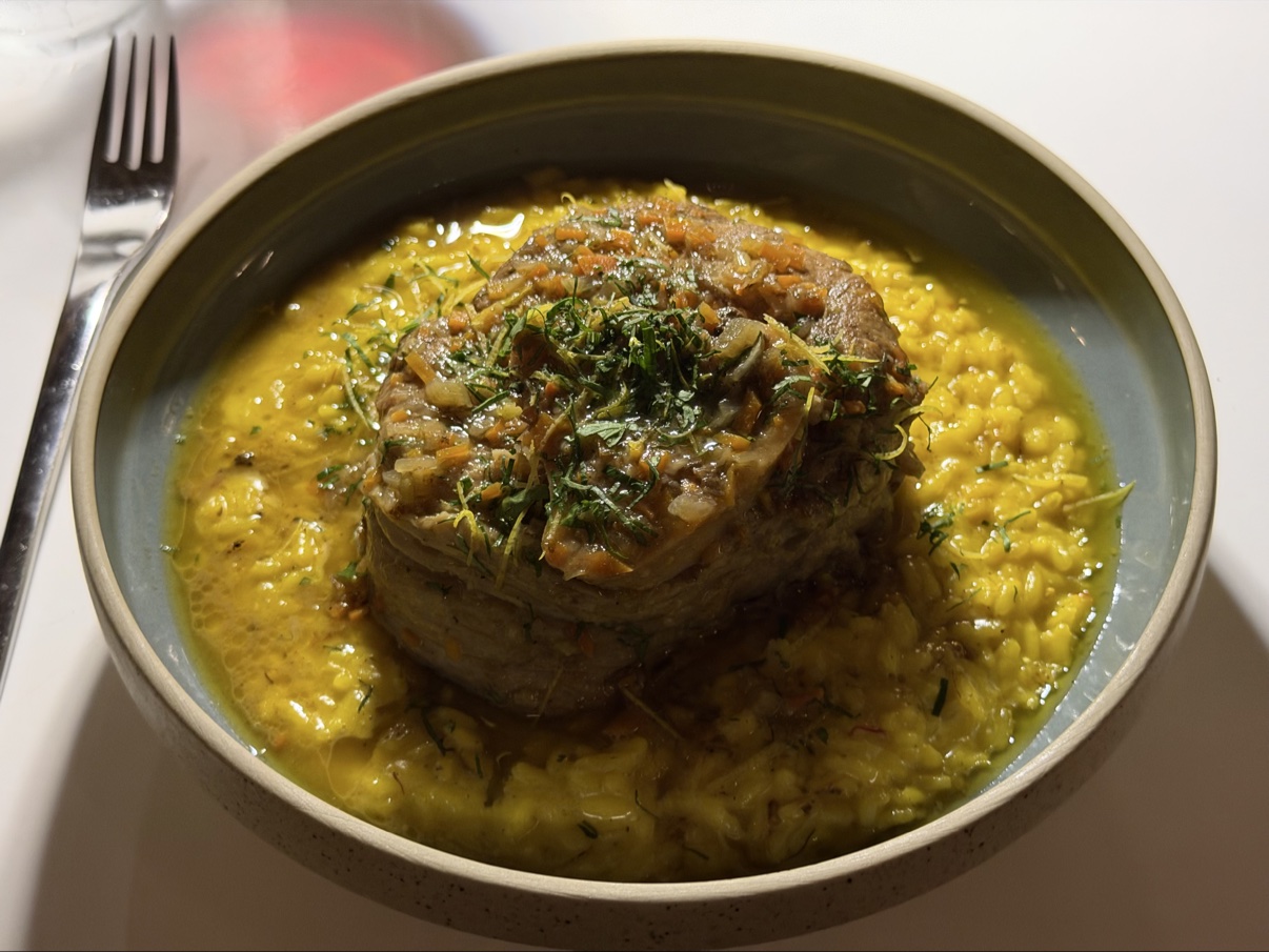 The ossobuco, gremolata and all.