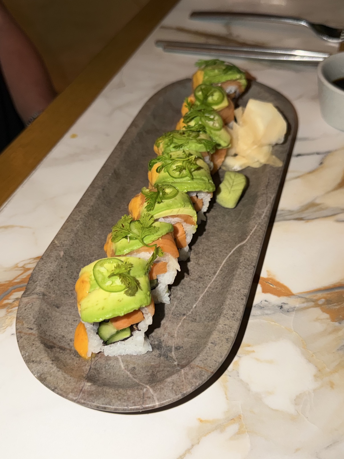 Salmon Avocado Roll.