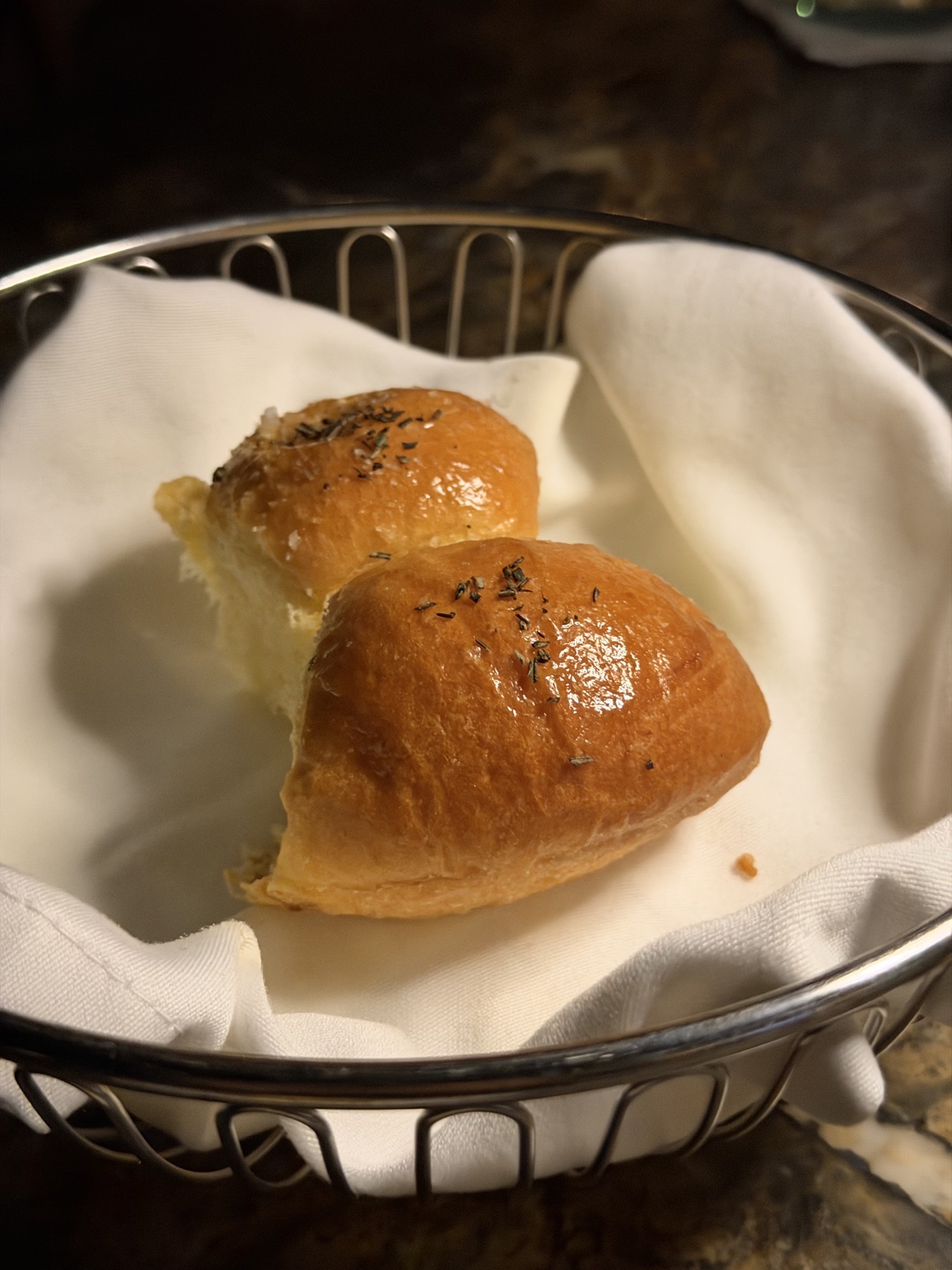 Bread service.