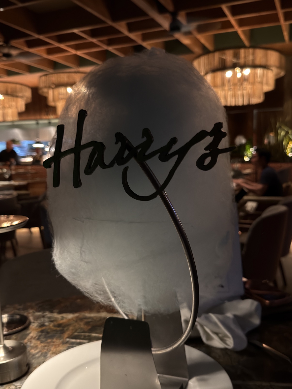 Birthday cotton candy, Harry's style.